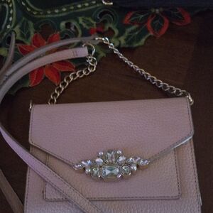 Elegant Peachy Pink  Women's Bag with Chain Strap
